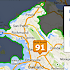Walk Score widget shows travel times during rush hour
