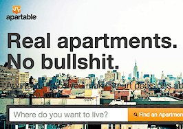 Apartable, NYC rental site, promises 'Real apartments, no bullshit' [VIDEO]
