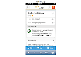 ZipRealty debuts mobile-optimized version of 'Zap' CRM