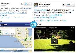 Golden retriever-hosted video vs. location sharing via Glympse