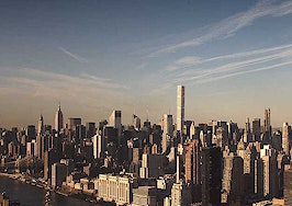 A wide-angle, long-distance view of 432 Park Avenue.