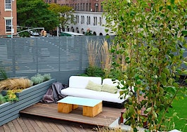 A patio in New York City