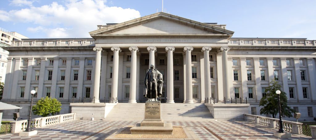 A photograph of the IRS.