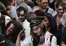 A crowd of zombies.