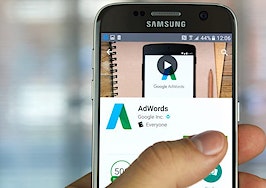 Google Adwords on a Samsung smartphone