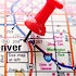 A map of Denver with a pin in it
