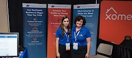 Two sponsors at an Inman Connect event