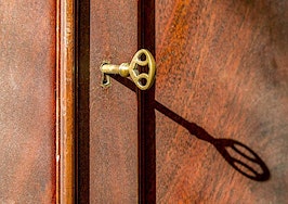 A key in a door
