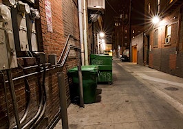 A city alley at night