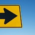 An arrow pointing in two directions