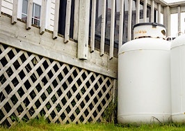 propane tanks outside a home