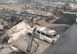 Haunting drone footage captures scorched Santa Rosa