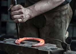 Horseshoe blacksmith metal working