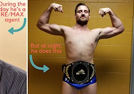 This real estate agent leads a double life as a wrestling villain