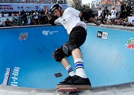 Tony Hawk on a skateboard