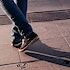 Person walking shoes feet