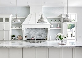 White luxury kitchen interior