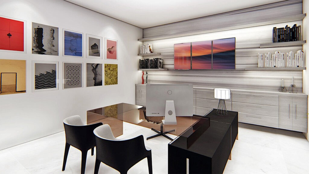 luxury sitting room interior