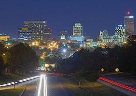 Columbia, South Carolina Downtown Skyline with Highway