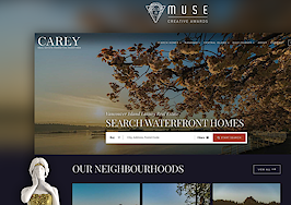 Real Estate Webmasters wins Gold award for design of CarlyCarey.com
