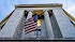 Facade Flags Justice Department Building Washington DC