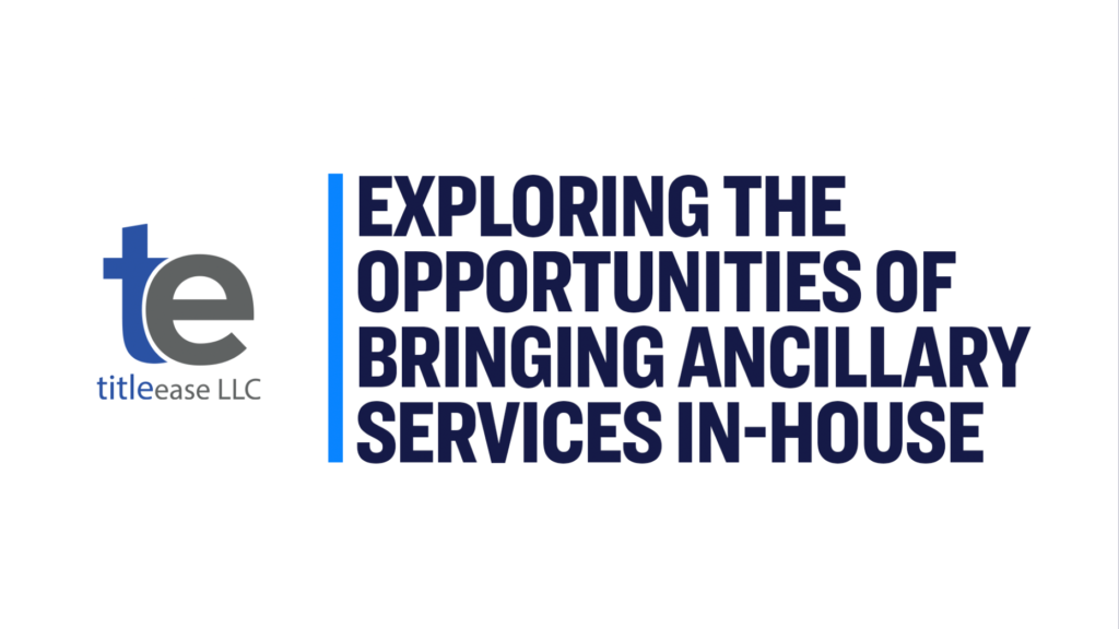 Exploring the opportunities of bringing ancillary services in-house